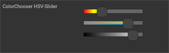 ColorChooser, HSV-Slider