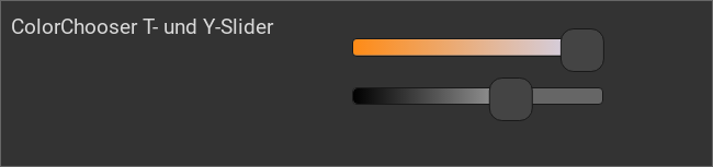 ColorChooser, Farbtemperatur- und Helligkeits-Slider