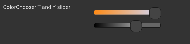 ColorChooser, color temperature and brightness slider