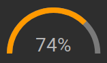 semi-circular progress bar